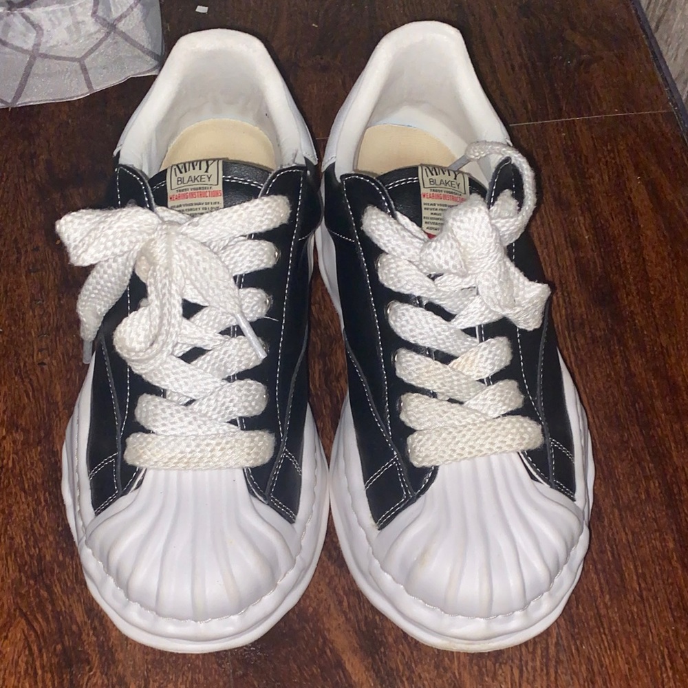 Miharayasuhiro Kids Black and White Sneakers